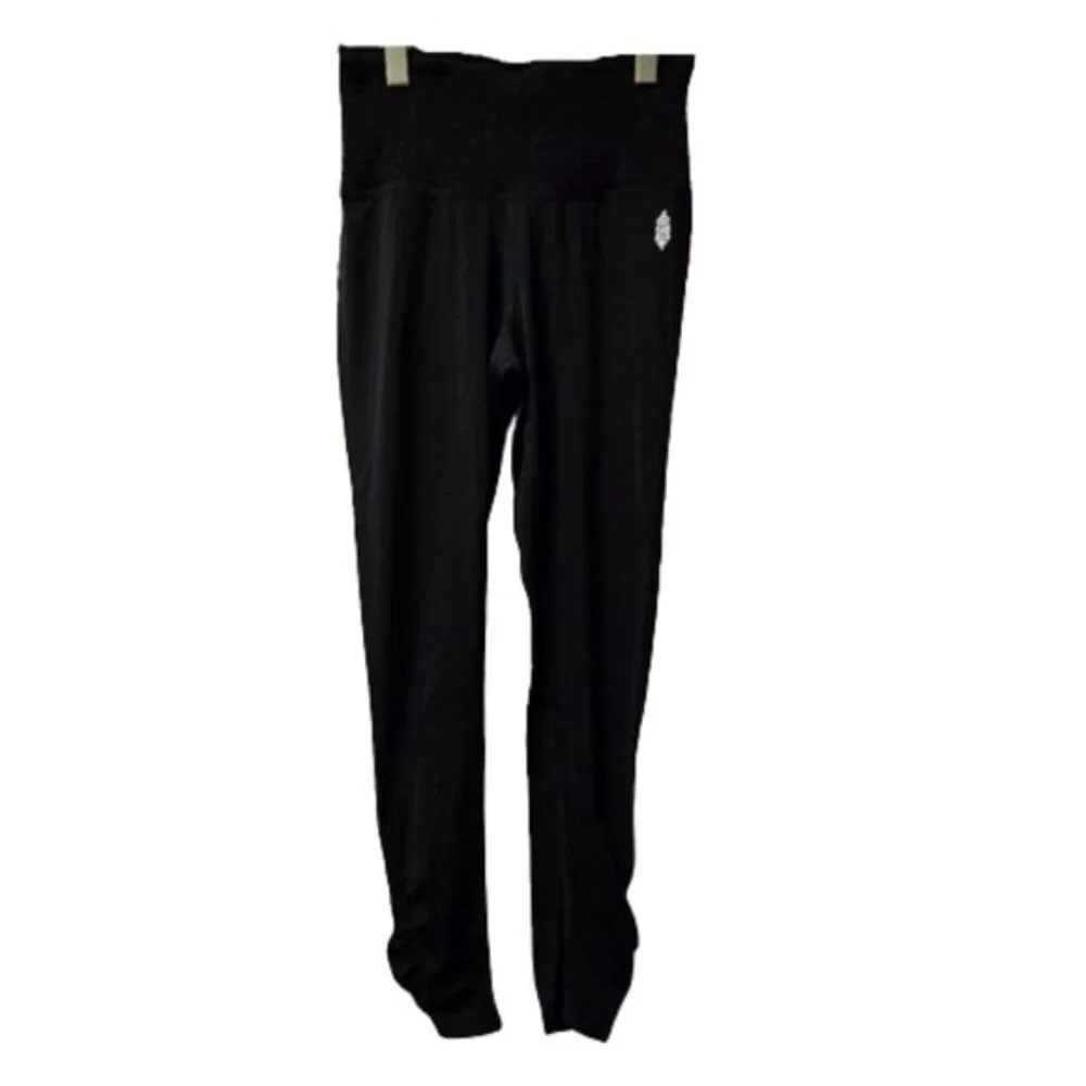 Free People Movement FP Black Ruched Waist Leggings - Picture 1 of 8
